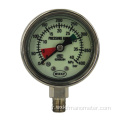 Gauge de pression lumineuse en acier inoxydable du manomètre SS304